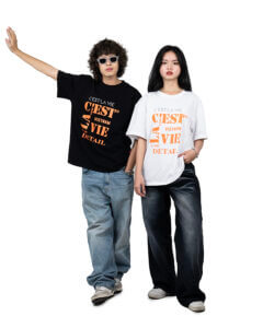 Áo Oversize C'est Lavie t-shirt - sống như một đóa hoa