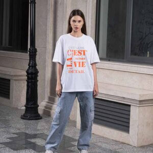 Tshirt C’est La Vie Áo Thun Unisex Oversize Local Brand | White