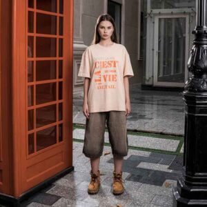 Tshirt C'est La Vie Áo Thun Unisex Oversize Local Brand | Beige